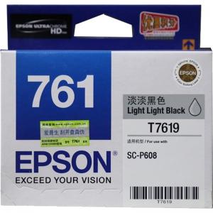 愛普生（EPSON）T7619墨盒 淡淡黑色 (適用P608機(jī)器)