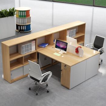 黎富辦公家具簡約現(xiàn)代職員桌2/4/6員工位財(cái)務(wù)桌四人工作卡位辦公桌椅組合 配套活動(dòng)柜單價(jià) 不單獨(dú)發(fā)貨 不含椅子