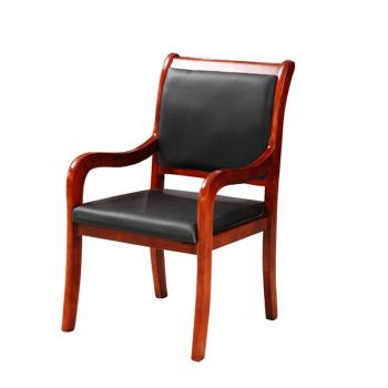 黎富家具（LIFU） 上海辦公家具皮椅實(shí)木辦公椅 橡木椅子 麻將凳子 班前椅 靠背椅 黑色